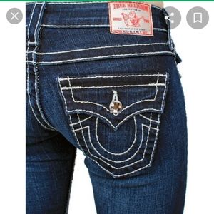 True Religion Jeans women's Disco Becky Swarovski Crystal Size 26